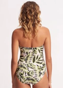 Island In The Sun DD Bandeau One Piece - Avocado -Bikinis Store 11018DD946 Avocado 4