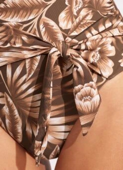 Island In The Sun DD Bandeau One Piece - Tiramisu -Bikinis Store 11018DD946 Tiramisu 5