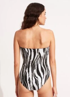 Zahara DD Bandeau One Piece - Black -Bikinis Store 11069DD953 Black 4