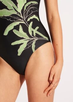 Palm Paradise DD One Piece - Black -Bikinis Store 11091DD028 Black 6