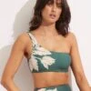 Fleur De Bloom One Shoulder Top - Evergreen 2 Fleur De Bloom One Shoulder Top - Evergreen -Bikinis Store 31018 983 Evergreen 2
