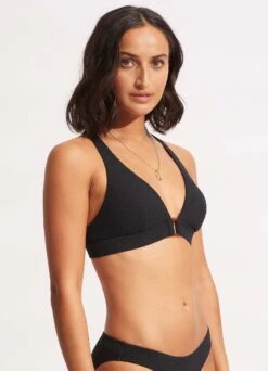 Willow Longline Tri - Black -Bikinis Store 31268 924 Black 3