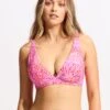 Sea Skin DD Fixed Tri Bikini Top - Fuchsia Rose -Bikinis Store 31306DD064 FuchsiaRos 4