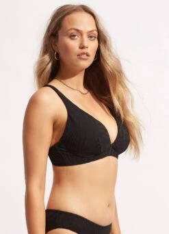 Second Wave DD Fixed Tri Bra - Black 11 Second Wave DD Fixed Tri Bra - Black -Bikinis Store 31306DD968 Black 3