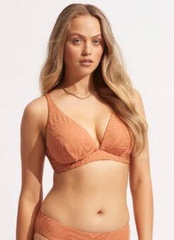 Second Wave DD Fixed Tri Bra - Copper Tan 9 Second Wave DD Fixed Tri Bra - Copper Tan -Bikinis Store 31306DD968 Copper 20Tan 3