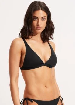 Seafolly Collective Longline Tri -Bikinis Store 31329 942 Black 3