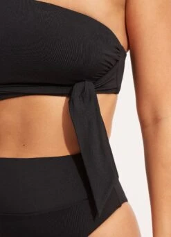 Seafolly Collective One Shoulder Top -Bikinis Store 31342 942 Black 6