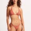 Marrakesh Longline Slide Tri - Cinnamon -Bikinis Store 31377 911 Cinnamon 3