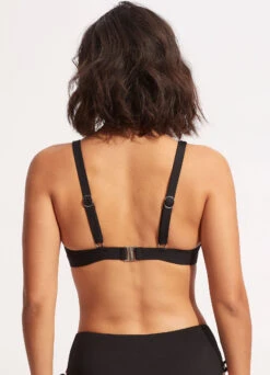 Sun Stripe Longline Tri - Black -Bikinis Store 31396 947 Black 4