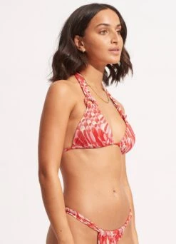 Poolside Slide Tri - Pink Chintz -Bikinis Store 31401 954 PinkChintz 4