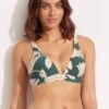 Fleur De Bloom Longline Tri - Evergreen 1 Fleur De Bloom Longline Tri - Evergreen -Bikinis Store 31404 983 Evergreen 1