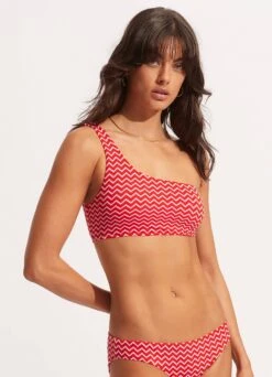 Sienna One Shoulder Top - Chilli Red 9 Sienna One Shoulder Top - Chilli Red -Bikinis Store 31408 976 Chilli 20Red 3