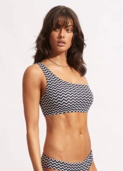 Sienna One Shoulder Top - True Navy -Bikinis Store 31408 976 True 20Navy 3