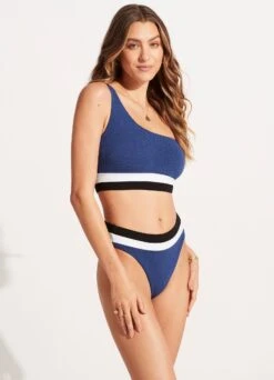 Slice Of Splice One Shoulder Top - Ultramarine -Bikinis Store 31408 990 Ultramarin 5