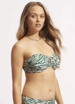 Wild At Heart DD "U" Tube - Evergreen -Bikinis Store 31409DD988 Evergreen 3