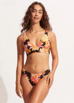 Palm Springs Longline Tri - Black -Bikinis Store 31414 703 Black 3