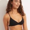 Second Wave Fixed Tri Bra - Black -Bikinis Store 31415 968 Black 1