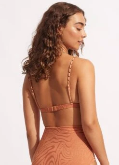 Second Wave Fixed Tri Bra - Copper Tan 12 Second Wave Fixed Tri Bra - Copper Tan -Bikinis Store 31415 968 Copper 20Tan 5