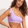 Capri One Shoulder Top - Wild Rose -Bikinis Store 31422 987 WildRose 1