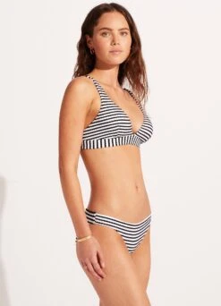 Sorrento Stripe Hipster Bikini Bottom - Black -Bikinis Store 40054 027 Black 5