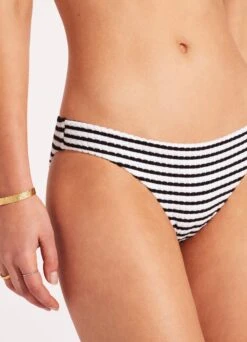 Sorrento Stripe Hipster Bikini Bottom - Black -Bikinis Store 40054 027 Black 7