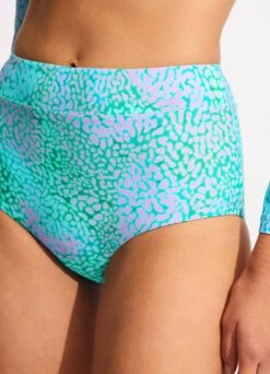 Sea Skin High Waisted Bikini Bottom - Vivid Green 11 Sea Skin High Waisted Bikini Bottom - Vivid Green -Bikinis Store 40558 064 VividGreen 7