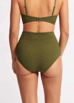 Willow High Waisted Pant - Avocado -Bikinis Store 40558 924 Avocado 5