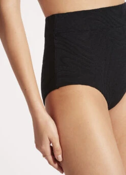 Second Wave High Waisted Pant - Black -Bikinis Store 40558 968 Black 7