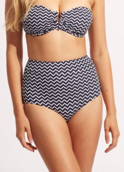 Sienna High Waisted Pant - True Navy -Bikinis Store 40558 976 True 20Navy 3