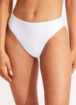 Essentials High Rise Pant - White 11 Essentials High Rise Pant - White -Bikinis Store 40609 640 White 3
