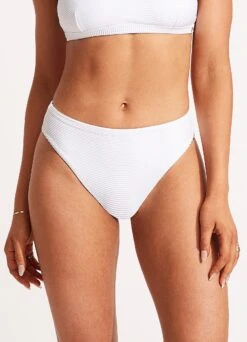 Essentials High Rise Pant - White 12 Essentials High Rise Pant - White -Bikinis Store 40609 640 White 4