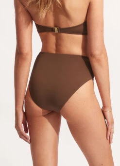 Seafolly Collective High Waist Wrap Front Pant - Tiramisu 12 Seafolly Collective High Waist Wrap Front Pant - Tiramisu -Bikinis Store 40643 942 Tiramisu 5