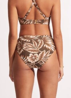 Island In The Sun High Waist Wrap Front Pant - Tiramisu -Bikinis Store 40643 946 Tiramisu 5