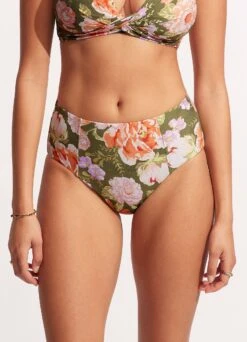 Paradise Garden High Waisted Pant - Avocado 12 Paradise Garden High Waisted Pant - Avocado -Bikinis Store 40646 960 Avocado 3