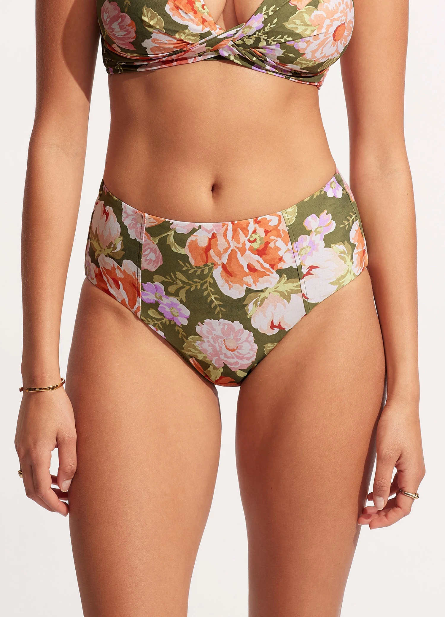 Paradise Garden High Waisted Pant - Avocado 5 Paradise Garden High Waisted Pant - Avocado - Image 3