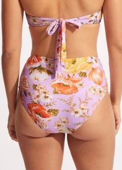 Paradise Garden High Waisted Pant - Lilac -Bikinis Store 40646 960 Lilac 4