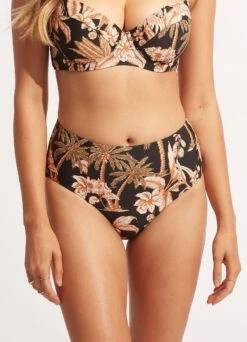 Castaway High Waisted Pant - Black -Bikinis Store 40646 980 Black 3