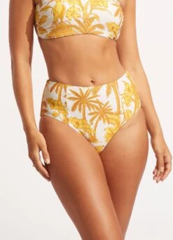 Castaway High Waisted Pant - Tuscan Sunset -Bikinis Store 40646 980 TuscanSuns 3