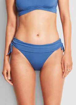 Seafolly Ruched Side Hipster - Marina Blue -Bikinis Store 40647 065 MarinaBlu 3