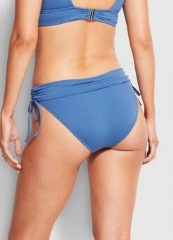 Seafolly Ruched Side Hipster - Marina Blue -Bikinis Store 40647 065 MarinaBlu 5