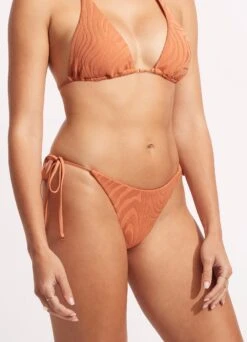 Second Wave Tie Side Rio Pant - Copper Tan -Bikinis Store 40651 968 Copper 20Tan 4