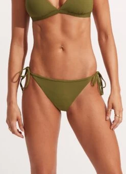 Seafolly Collective Hipster Tie Side - Avocado 10 Seafolly Collective Hipster Tie Side - Avocado -Bikinis Store 40659 942 Avocado 3