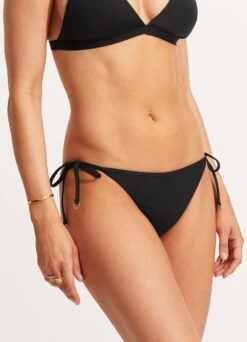 Seafolly Collective Hipster Tie Side - Black -Bikinis Store 40659 942 Black 4