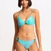 Sea Skin Trim Side Hipster Bikini Bottom - Vivid Green