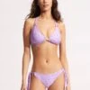 Paradise Garden Hipster Tie Side - Lilac Spot -Bikinis Store 40678 960 Lilac 20Spot 1