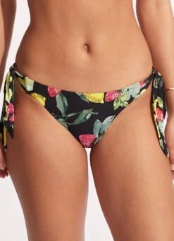 Lemoncello Tie-Side Pant - Black -Bikinis Store 40683 945 Black 2