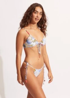 Coast To Coast Drawstring Tie Side Rio Pant - Powder Blue -Bikinis Store 40687 913 PowderBlue 5