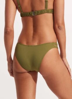 Seafolly Collective Gathered Tab Pant - Avocado -Bikinis Store 40691 942 Avocado 5