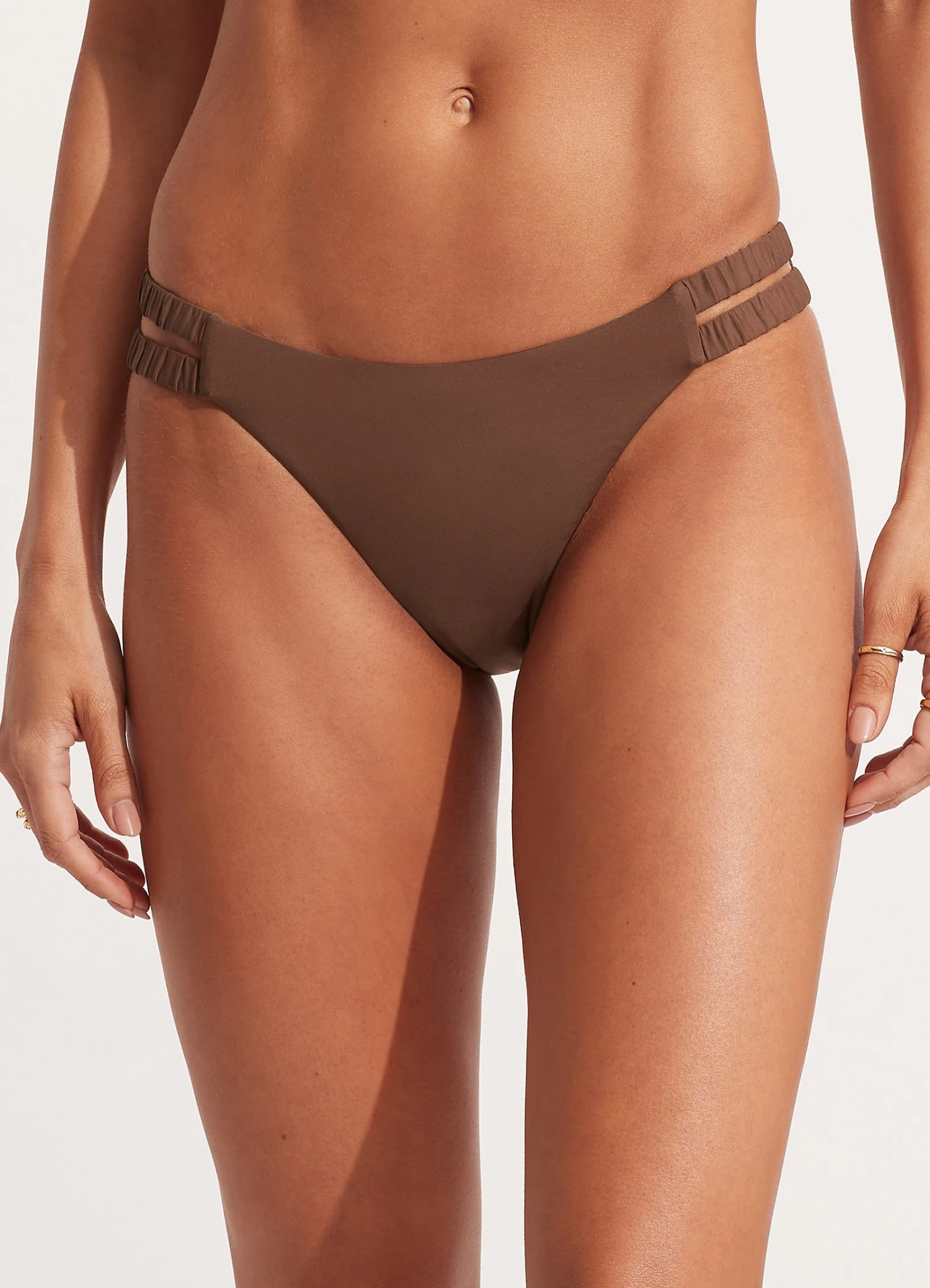 Seafolly Collective Gathered Tab Pant - Tiramisu 4 Seafolly Collective Gathered Tab Pant - Tiramisu - Image 2