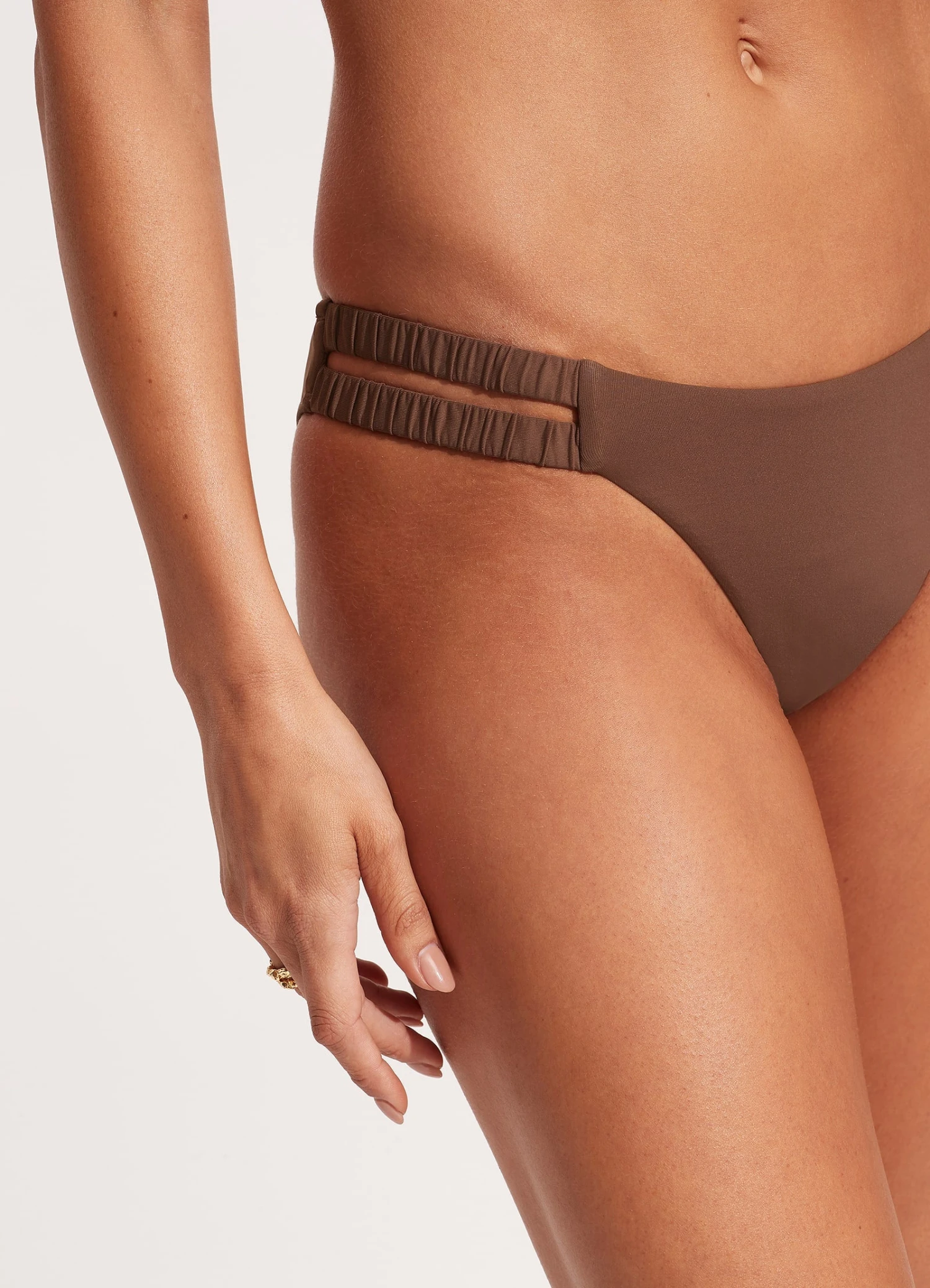 Seafolly Collective Gathered Tab Pant - Tiramisu 8 Seafolly Collective Gathered Tab Pant - Tiramisu - Image 6